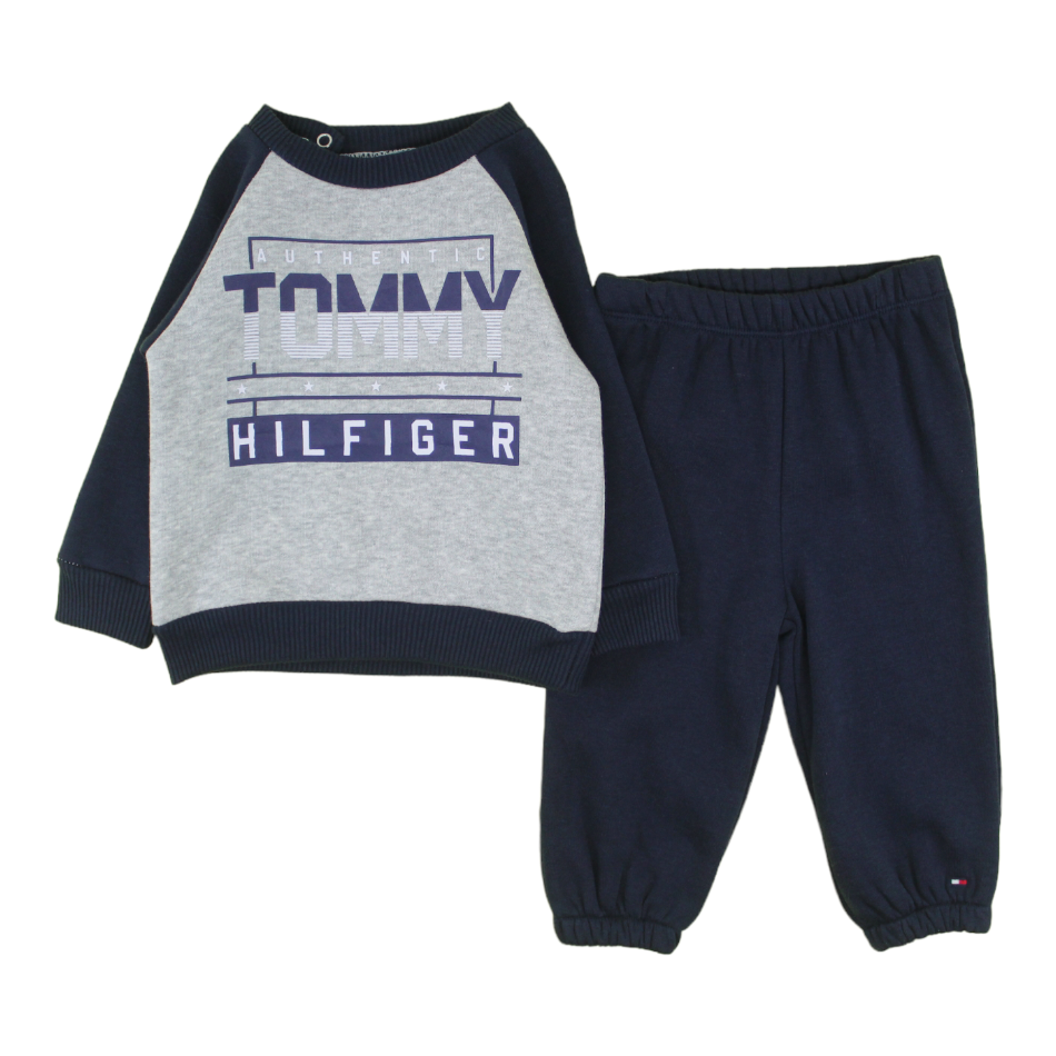 TH 2 Pc Fleece Lined Sweatshirt And Jogger Pant Set - Authentic