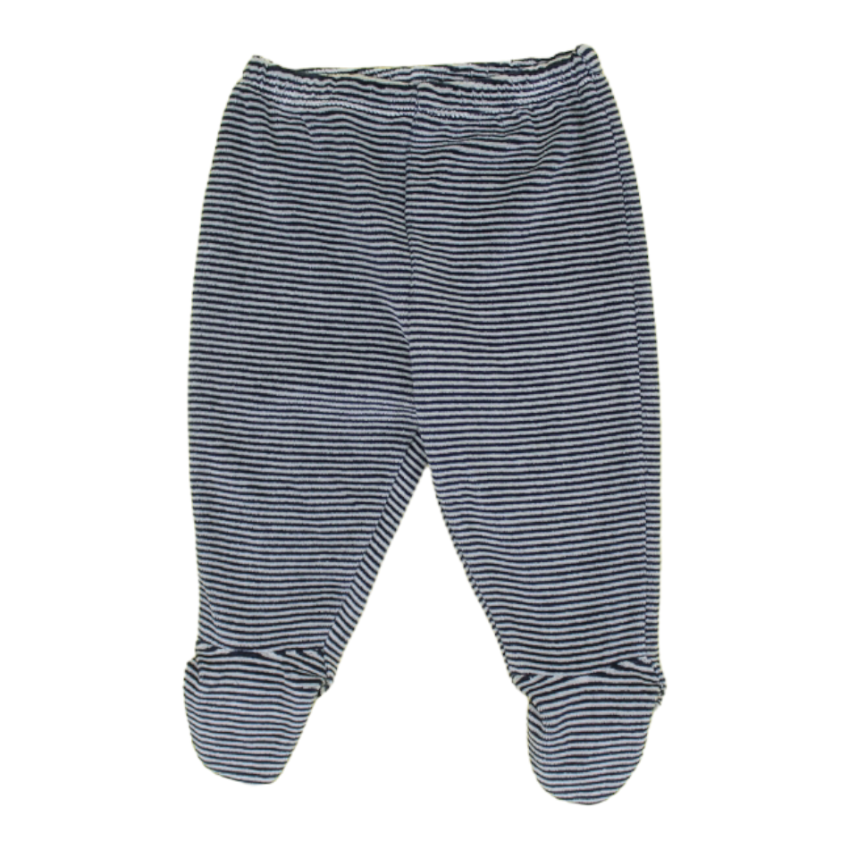 Obaibi 2 Pc Velour T-Shirt And Footed Pant Set - Whale