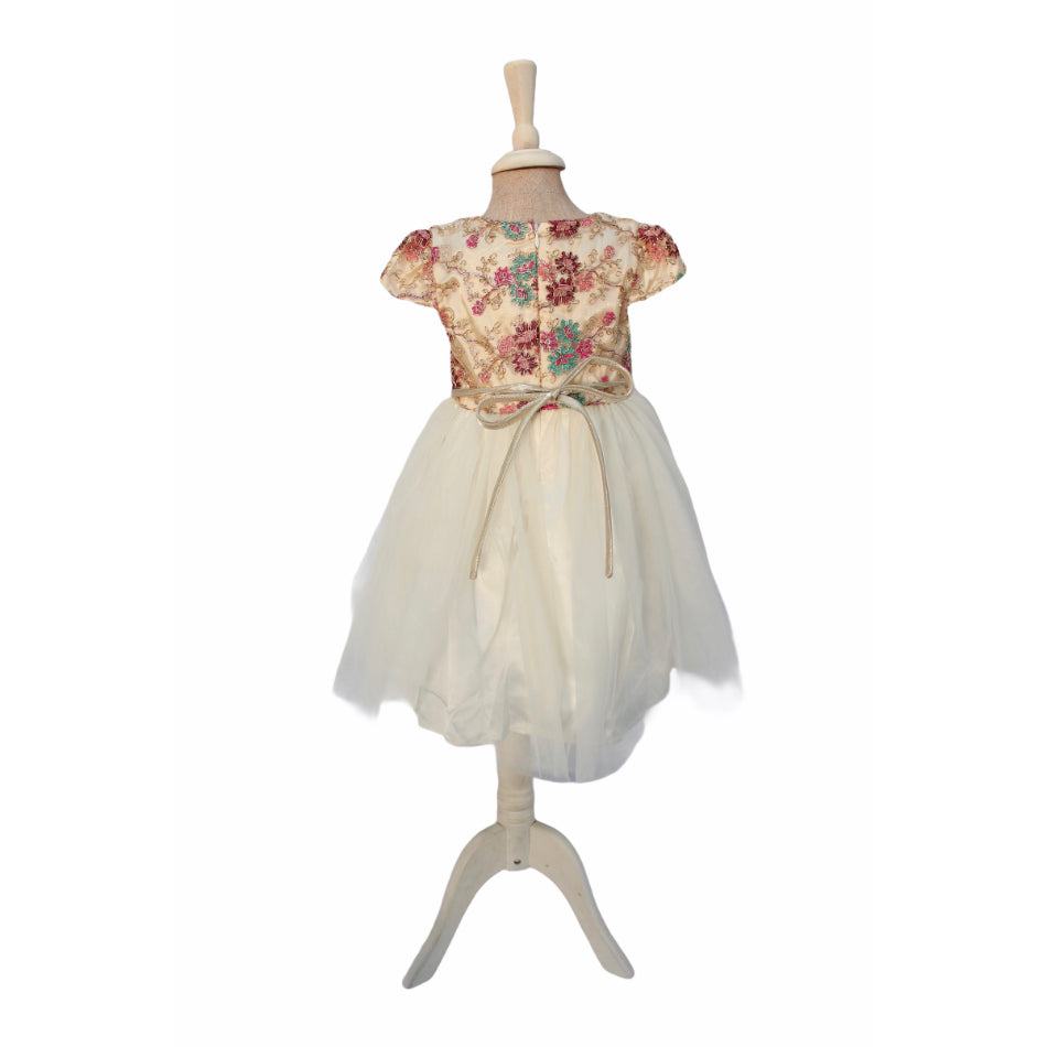 Bonnie Jean Dress With Embroidered Bodice and Tulle Skirt
